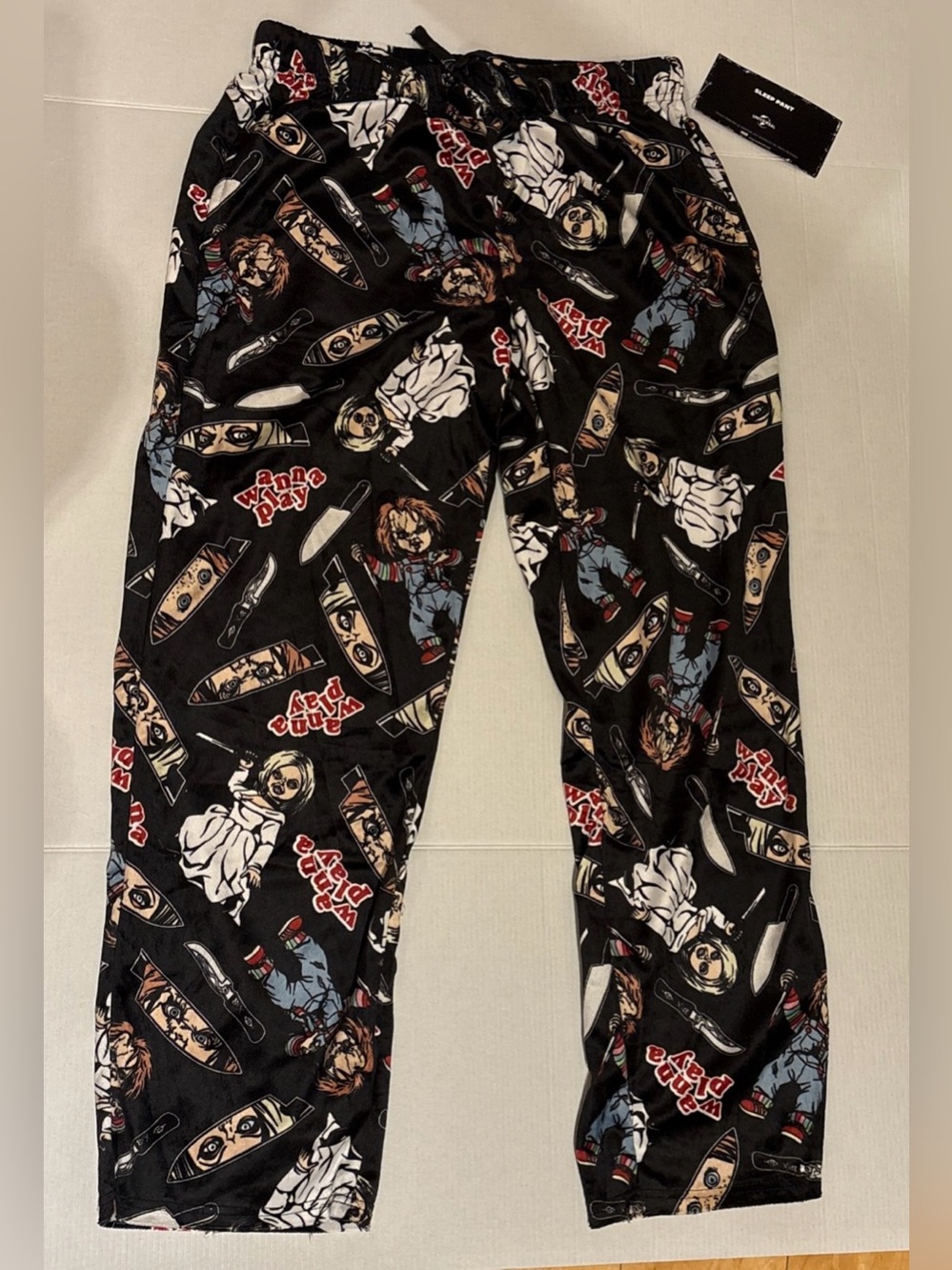 Chucky & Tiffany Childs Play Pajama Pants Adult Medium NEW
